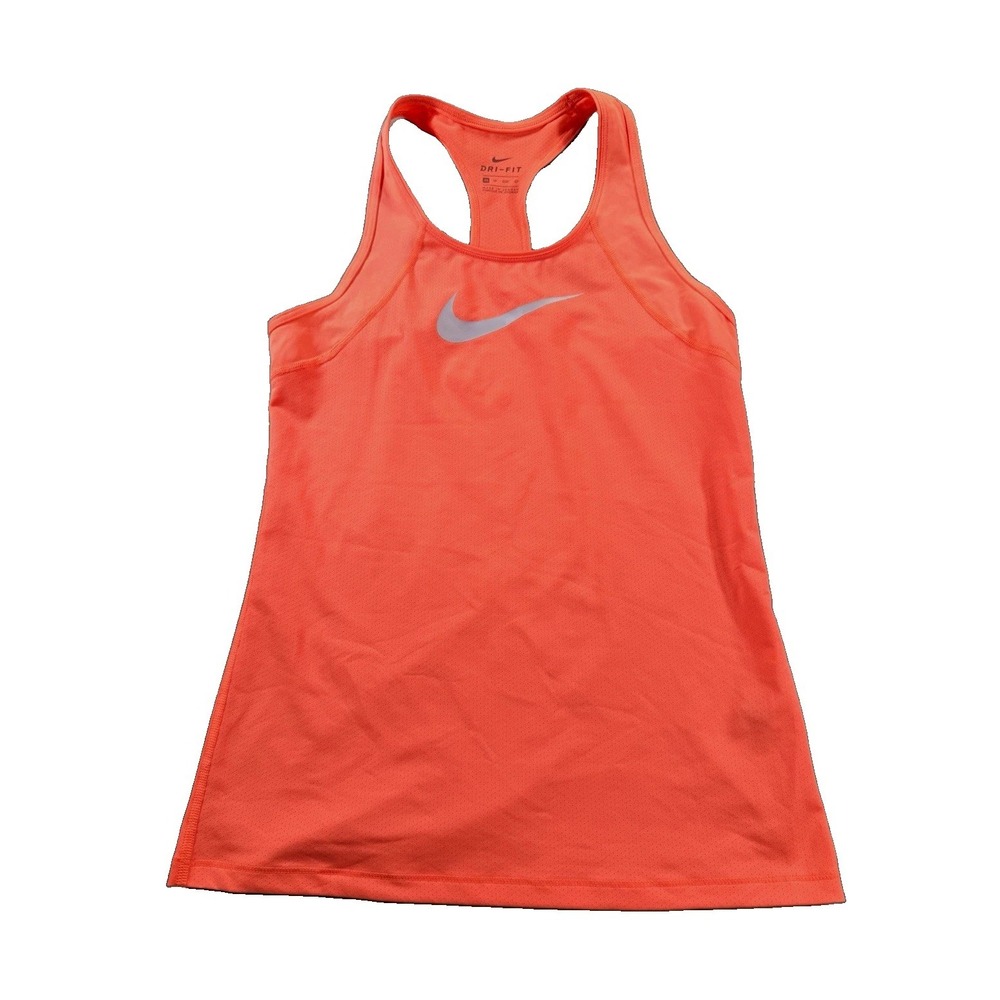 Nike Dri-FIT Womens XS Orange Lightweight Scoop Neck Racerback Tank Gym Run